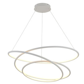 BOA pendule - SMD Led - 105W - alu / plexi - 3000K - 6825lm- dimmable- blanc- 3m
