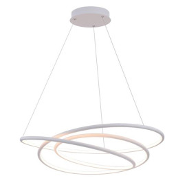 BOA pendule - SMD Led - 88W - alu / plexi - 3000K - 3080lm - dimmable- blanc- 3m
