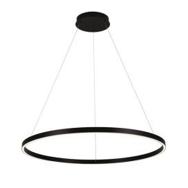 GURI pendule - 76W - alu/plexi - 2660lm - 3000K -d900mm x 3000mm - dim - noir
