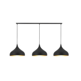 RONIN - 3x E27 - acier - 3x max 60W - largeur 1200mm - noir mat / or