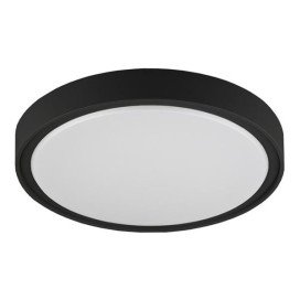 QIJO plafonnier rond - 15W - plastic - 1200lm - 3000K -d260mm - noir