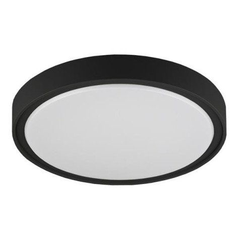 QIJO plafonnier rond - 15W - plastic - 1200lm - 3000K -d260mm - noir