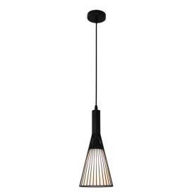 THAN pendule - 1x E27 - métal + tissu - max 60W -d155mm x 1200mm - noir / blanc