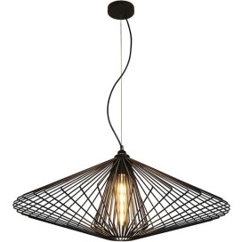 DAXOS pendule - 1x E27 - métal - max 60W -d800mm x 3130mm - noir