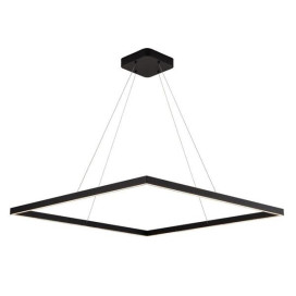 GURI pendule - 98W - alu/plexi - 3430lm - 3000K - 900mm x 900mm - dim - noir