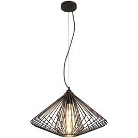 DAXOS lustre noir 1x E27 noir diam 48