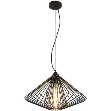 DAXOS lustre noir 1x E27 noir diam 48