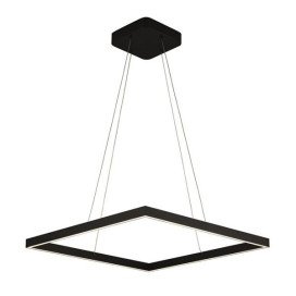 GURI pendule - 64W - alu/plexi - 2275lm - 3000K - 600mm x 600mm - dim - noir