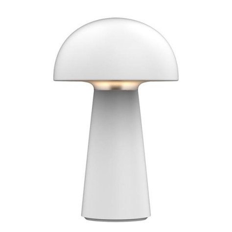 BOLETO lampe de table rechargeable - 4,7W - plastic - 170lm - IP44 - blanc mat