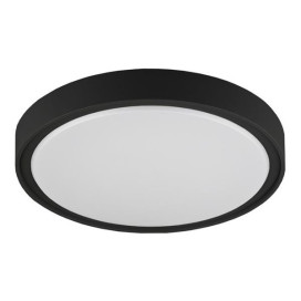 QIJO plafonnier rond - 28W - plastic - 2100lm - 3000K -d360mm - noir