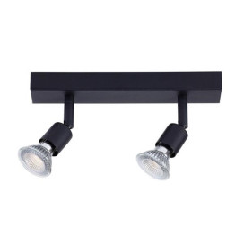 RUNE - 2x GU10 4,2W - 2700K - 140mm x 45mm x 250mm - dim - noir