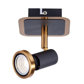 XZIBIT - 1x GU10 5W incl. - 2700K - 105mm x 100mm - dim - noir / bronze