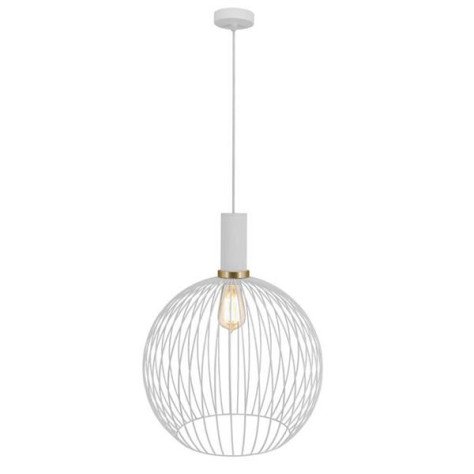 OONAH 1xE27 D450xH550 Blanc / or + 3m cable blanc