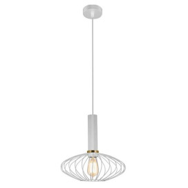 OONAH 1xE27 D290xH300 Blanc / or + 3m cable blanc