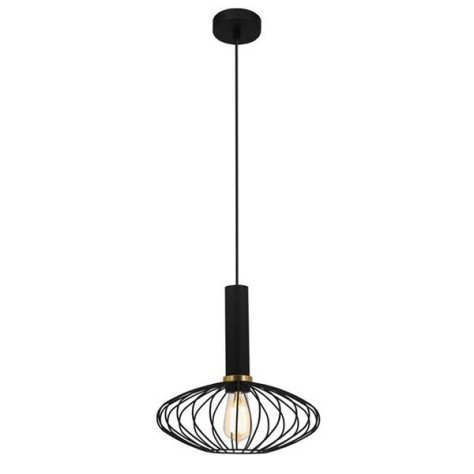 OONAH - 1x E27 - max 60W - 290mm x 300mm - câble noir 3m - noir / or