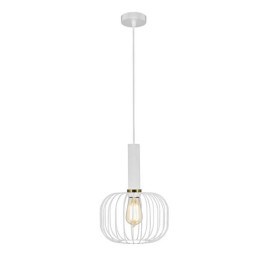 OONAH 1xE27 D250xH360 Blanc / or + 3m cable blanc