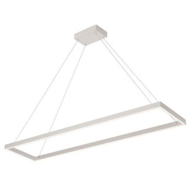 GURI pendule - 98W - alu/plexi - 2915lm - 3000K - 300mm x 1200mm - dim - blanc
