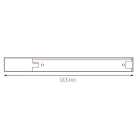 INFINITUS Profiel + 1F track 1,2m noir + accesoires