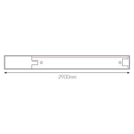 INFINITUS Profiel + 1F track 2,9m noir + accesoires