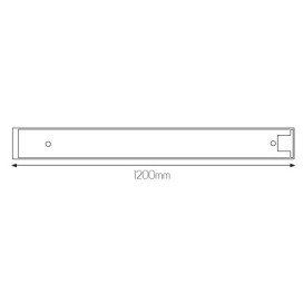 INFINITUS Profiel + 1F track 1,2m noir