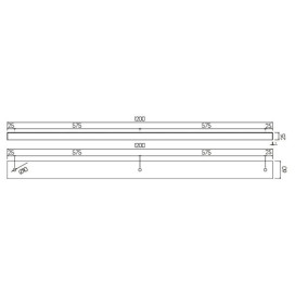 Base de construction lâche pour pendules 3x, blanc, 120cm