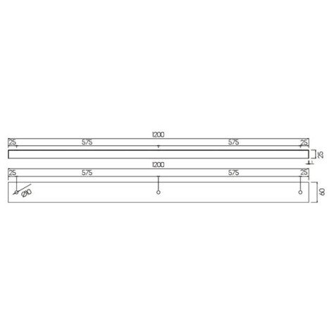 Base de construction lâche pour pendules 3x, blanc, 120cm