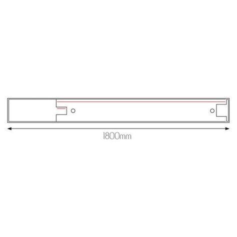 INFINITUS Profiel + 1F track 1,8m blanc + accesoires