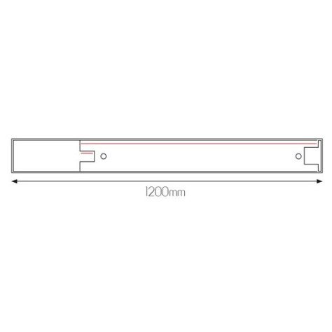 INFINITUS Profiel + 1F track 1,2m blanc + accesoires