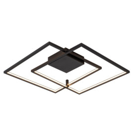 NORI LED 56W 3000K black 675x615x60 dimmable