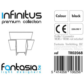INFINITUS T-connecteur noir