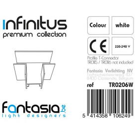 INFINITUS T-connecteur blanc
