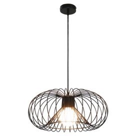 JULIA lustre D43 noir 1x E27 noir