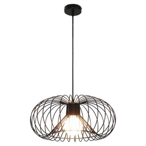 JULIA lustre D43 noir 1x E27 noir