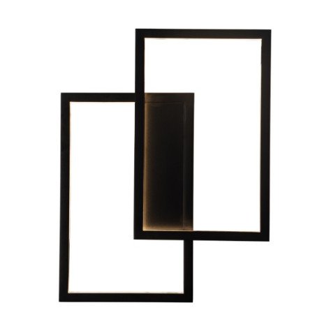 NORI LED 42W 3000K noir 435x335x60 dimmable