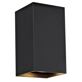 RADU Applique Mural Noir Carré 2xGU10 excl (max 50W)