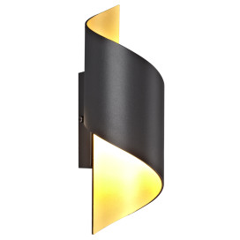 HELIX Applique Mural Noir / Or G9 excl (max 40W)