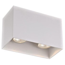 BABAR plafonnier blanc carré 2xGU10 excl (max 50W)