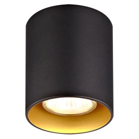 BABAR plafonnier noir / or ronde 1xGU10 excl (max 50W)