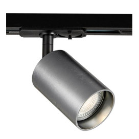 TABOO 1L 1f-trackspot GU10 (excl) noir + acier brossé