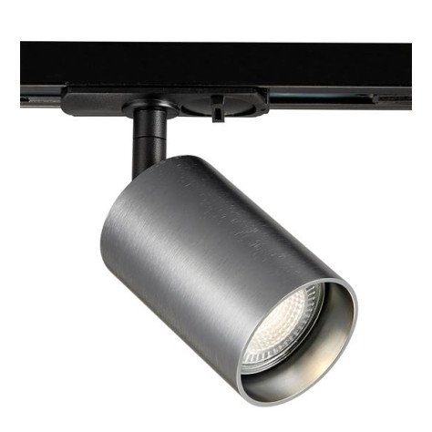 TABOO 1L 1f-trackspot GU10 (excl) noir + acier brossé