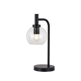 OSIRA Tafellamp E27 Zwart, clair glas Ø150mm