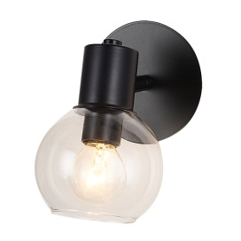 OSIRA Wand licht 1x E14 clair glas + schakelaar
