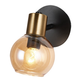 OSIRA Wand licht 1x E14 amber glas + schakelaar