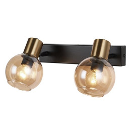 OSIRA Wand licht 2x E14 amber glas