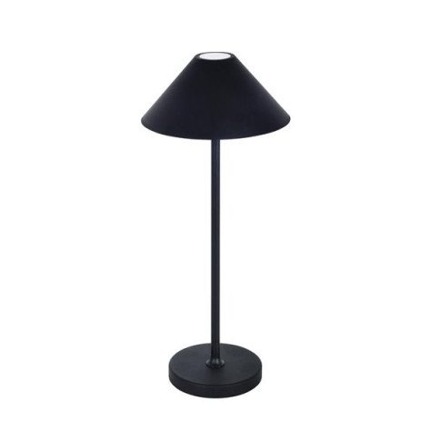 QUTE LED lampe de table 3W 320Lm IP54, recharg., battery incl, noir