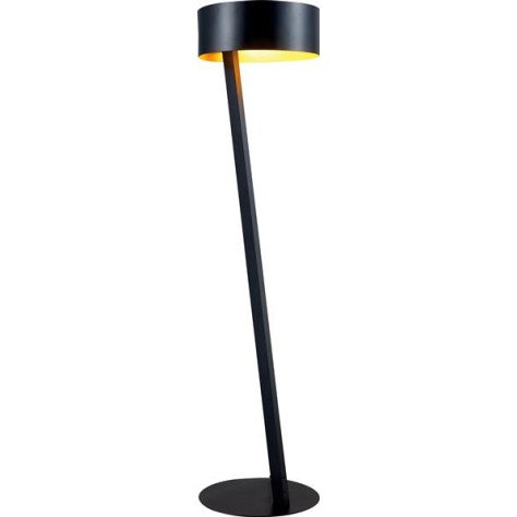 NOMA lampadaire noir/or E27 excl