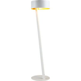 NOMA lampadaire blanche/or E27 excl