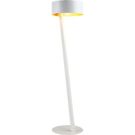 NOMA lampadaire blanche/or E27 excl