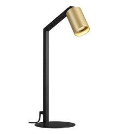 TABOO 1L GU10 (excl) noir + or brossé, lampe de table