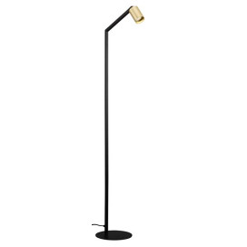 TABOO 1L GU10 (excl) noir + or brossé, lampadaire
